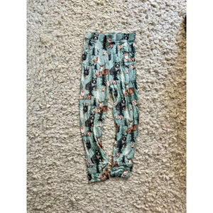 Boys Tiny Roots Bamboo Pajama Bottoms 10 Green Brown Forest Animals